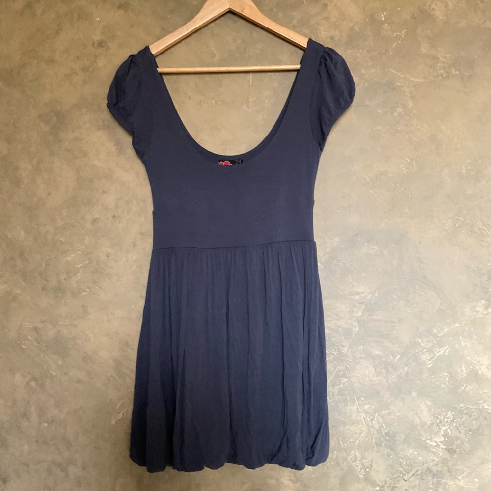 Vintage Y2K Forever 21 Scoop Neck Mini Bubble Dress